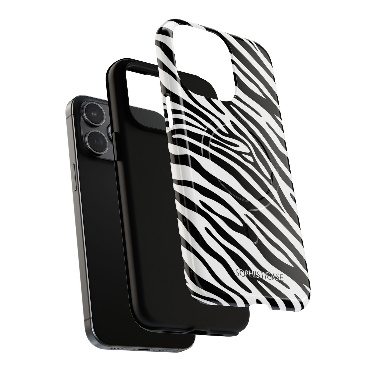 Dark Thoughts in Urban Zebra - iPhone Magsafe Case