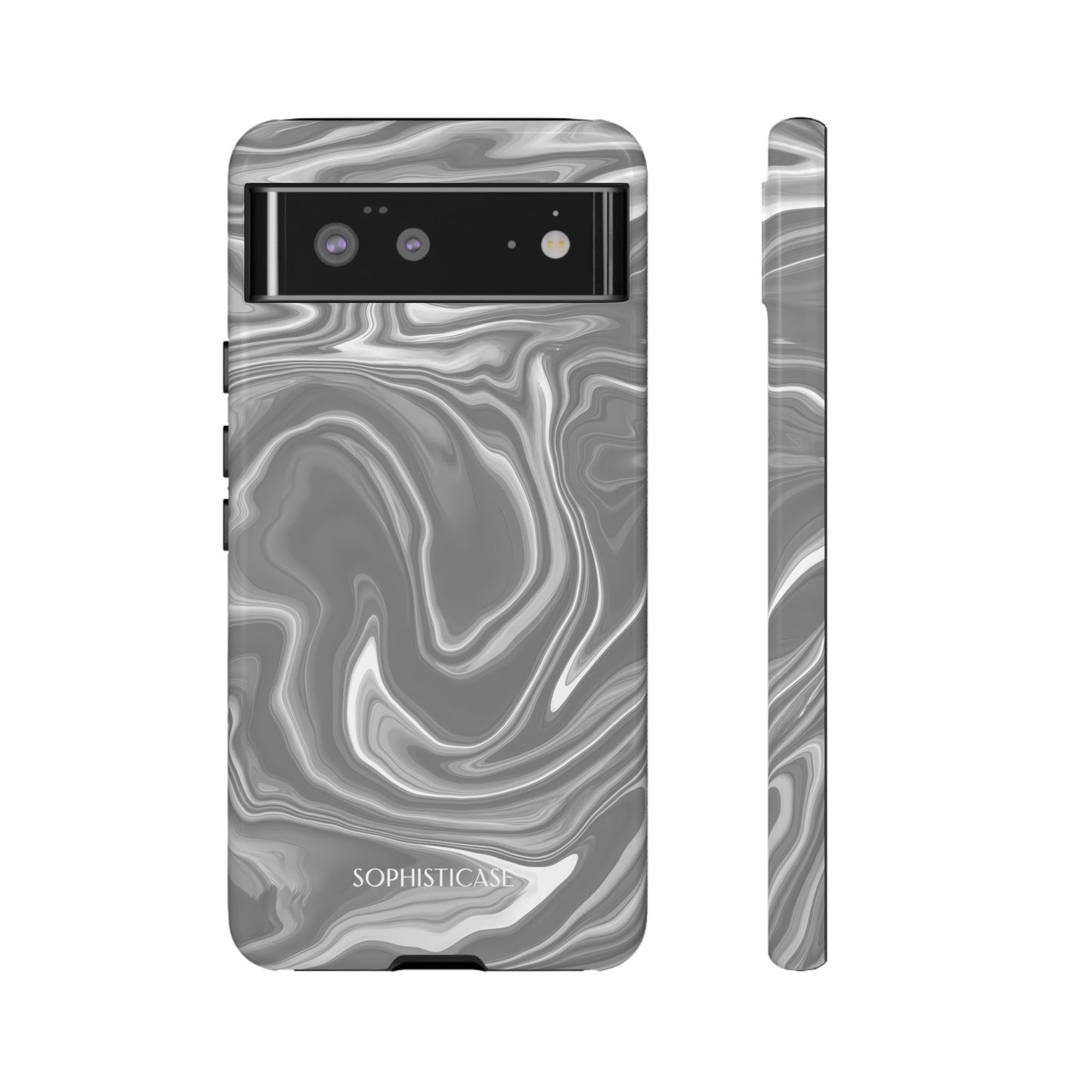 Liquid Dreams in Charcoal - Tough Phone Case