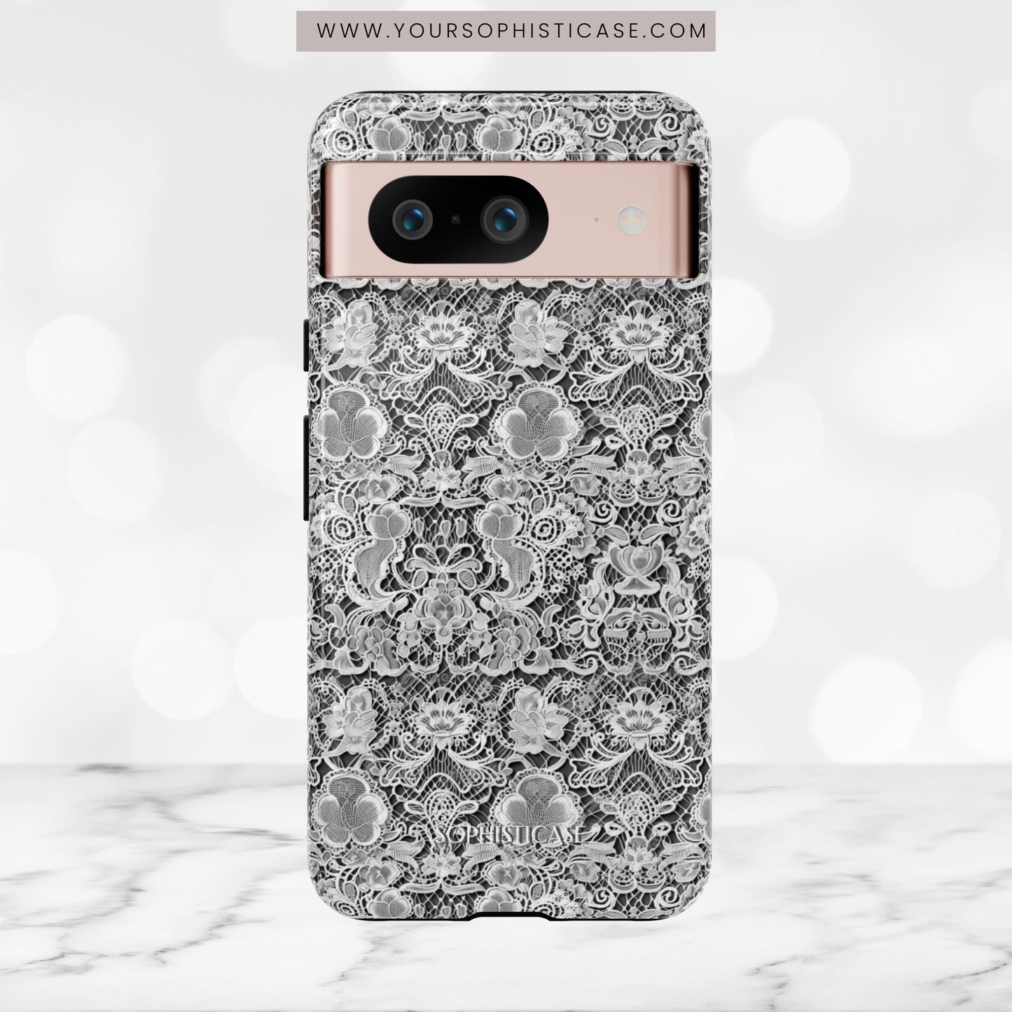 Luxe Lace in Black - iPhone Case, Samsung Galaxy Case, Google Pixel Case
