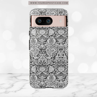 Luxe Lace in Black - iPhone Case, Samsung Galaxy Case, Google Pixel Case