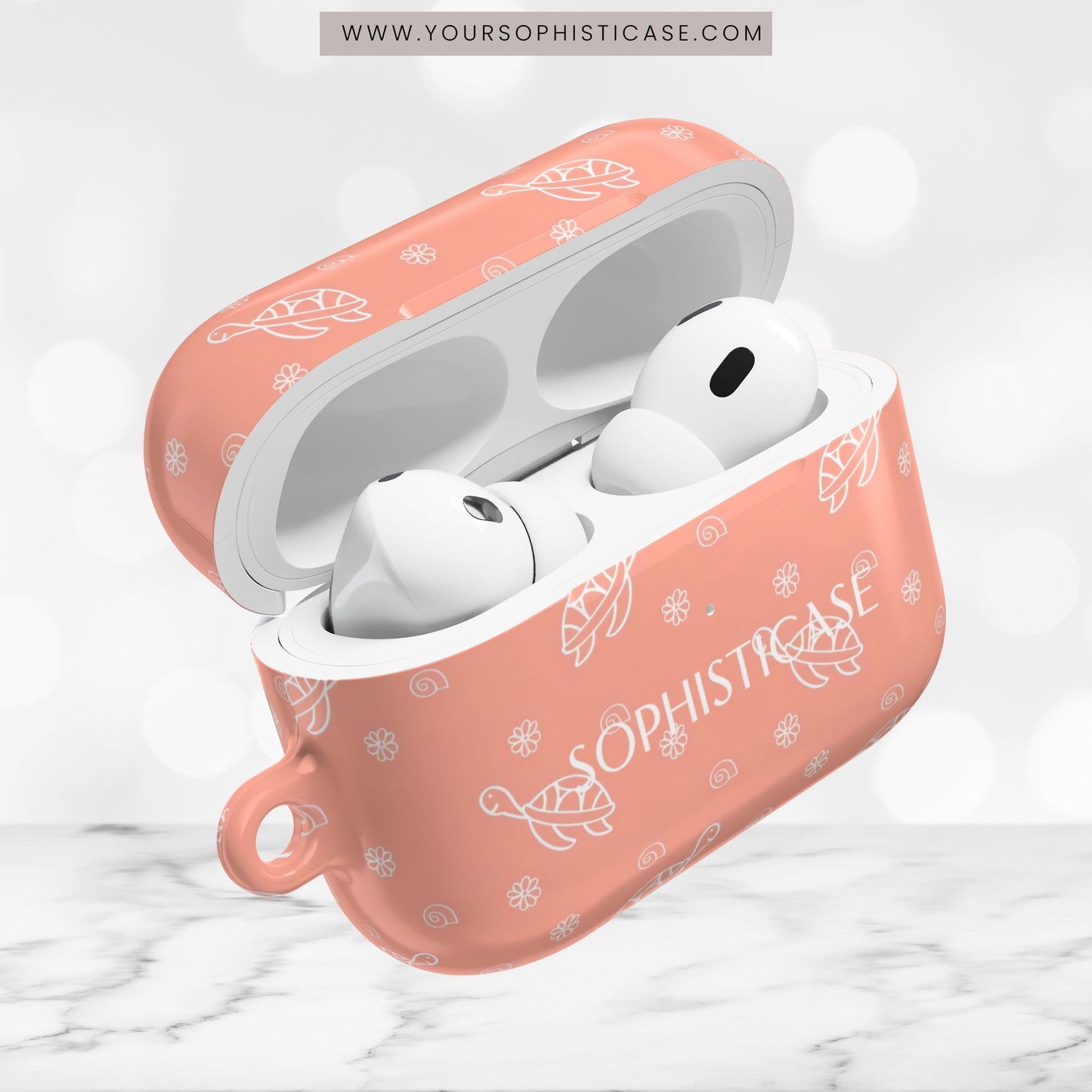AirPod Cases - Turtle Island in Orange