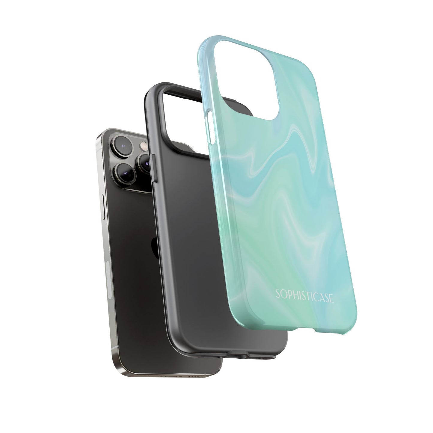 Liquid Magic in Green Haze - iPhone Case