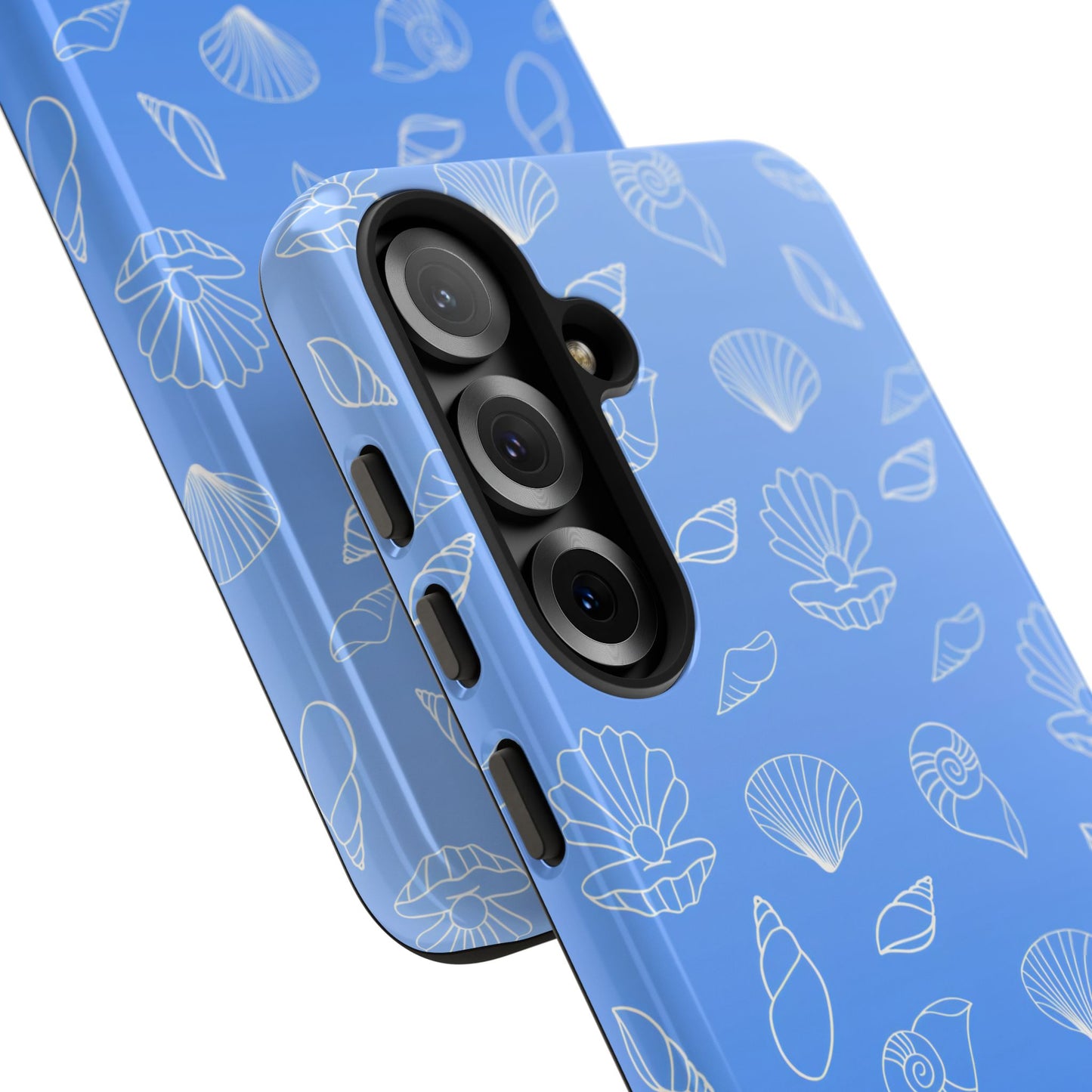 Seashell Society in Ocean Blue - iPhone Case, Samsung Galaxy Case, Google Pixel Case