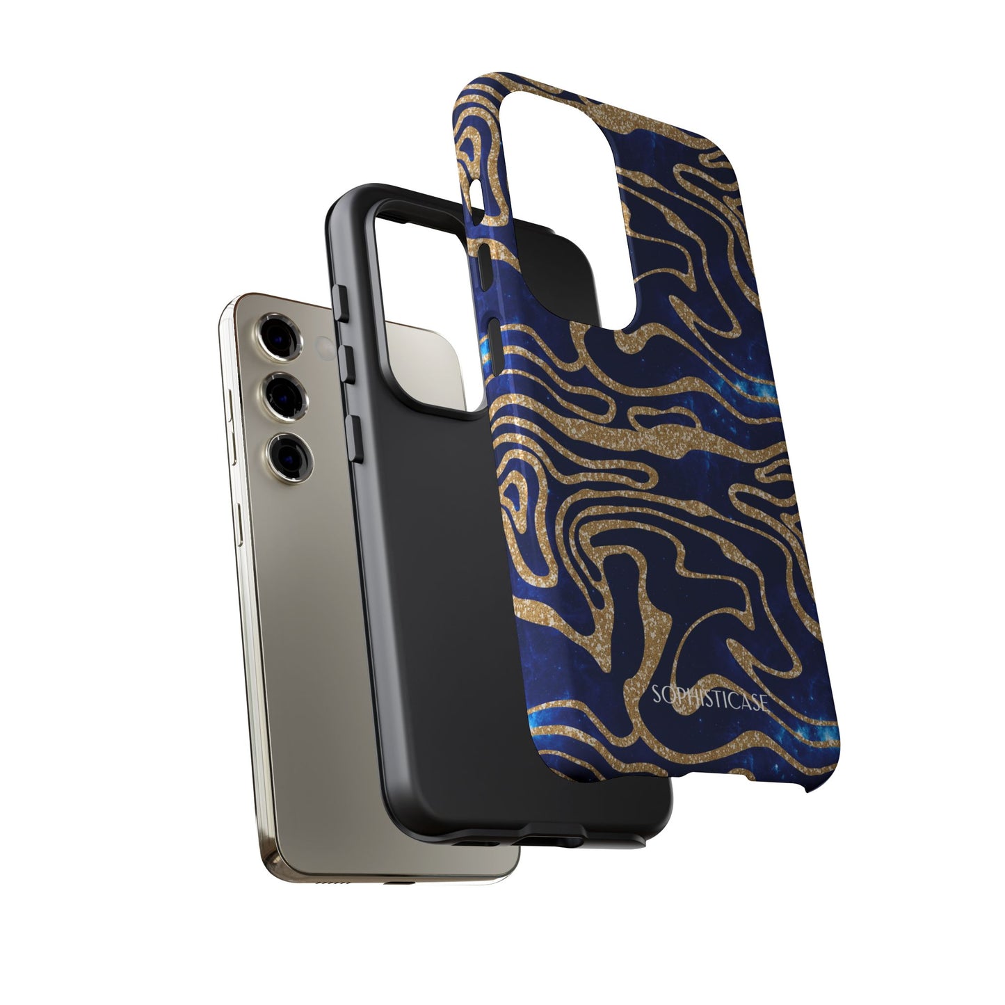 Cosmic Zebra in Blue - iPhone Case, Samsung Galaxy Case, Google Pixel Case