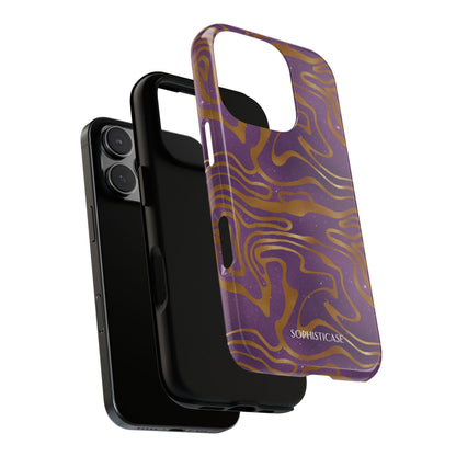 Cosmic Gold in Purple - iPhone Case, Samsung Galaxy Case, Google Pixel Case
