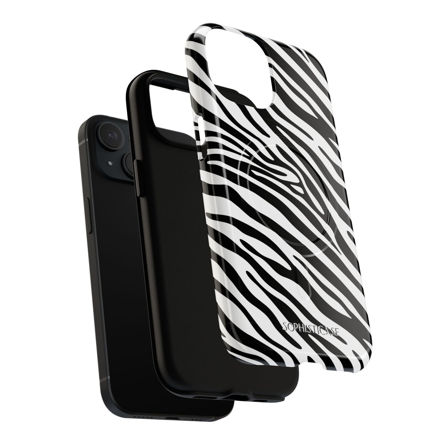 Dark Thoughts in Urban Zebra - iPhone Magsafe Case