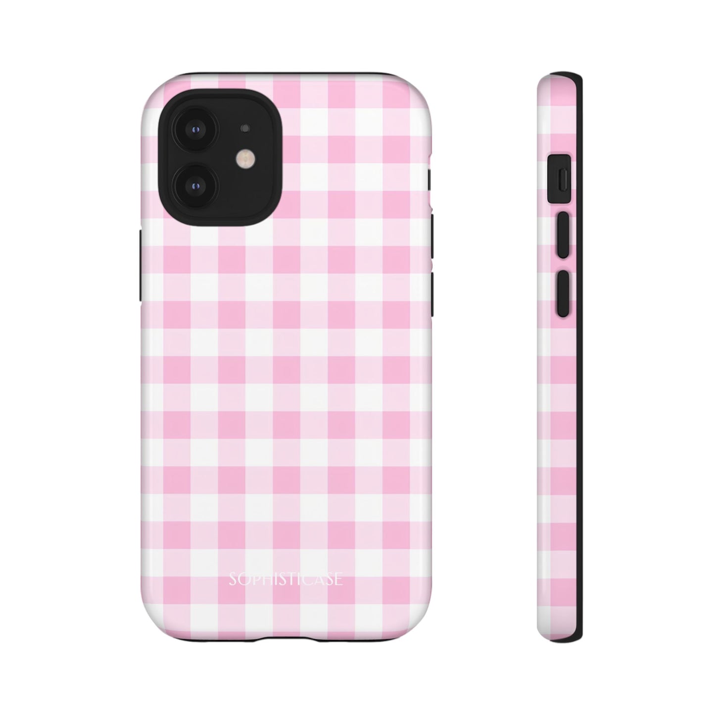 Gingham in Pink - Tough Phone Case