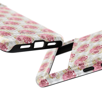 Rose Diamond Romance in Colette - Tough Phone Case