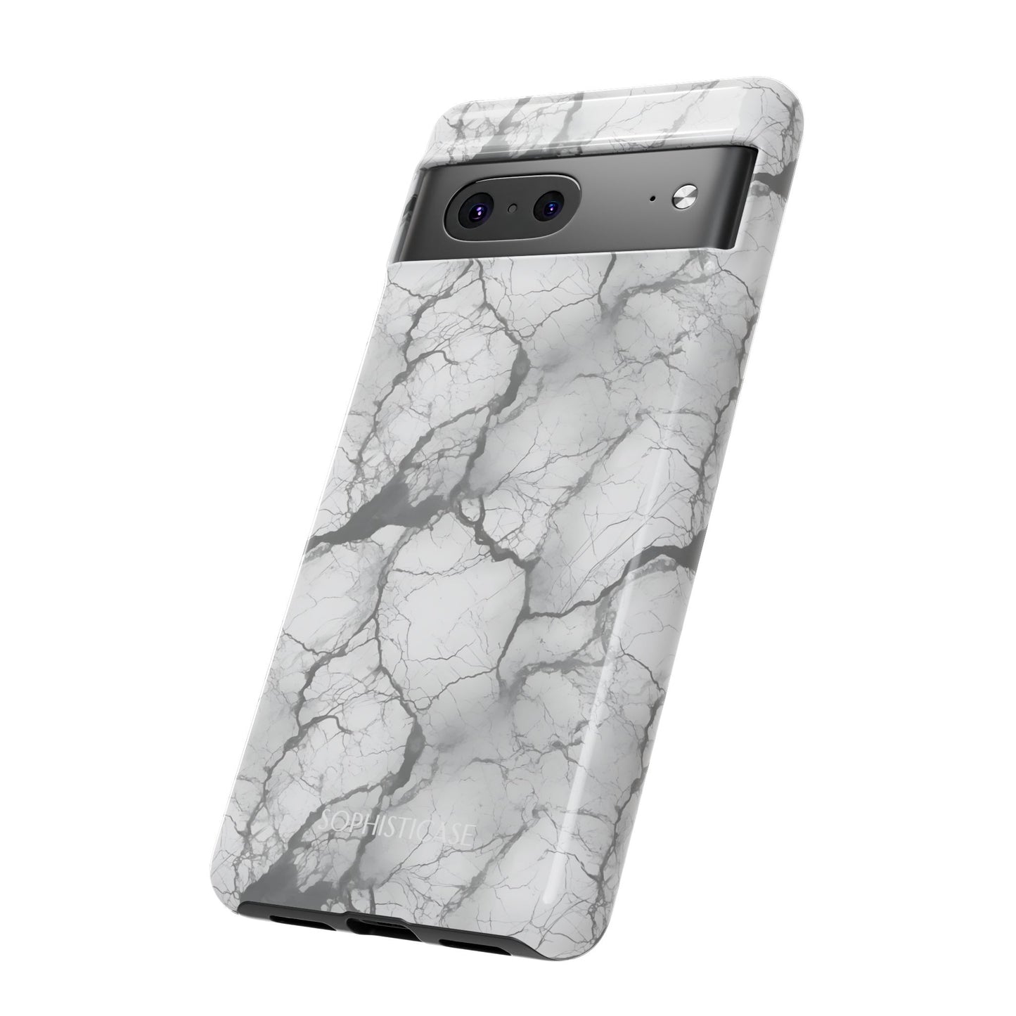 Marble Opulence in Charcoal Grey - Tough Phone Case