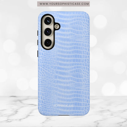 Luxe Leather in Blue - Tough Phone Case