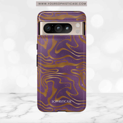 Cosmic Zebra in Purple - iPhone Case, Samsung Galaxy Case, Google Pixel Case
