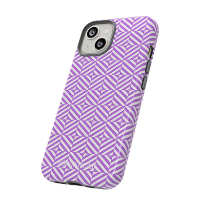 Illusions in Purple - Dual Layer Shockproof Phone Case for iPhone, Google Pixel and Samsung Galaxy