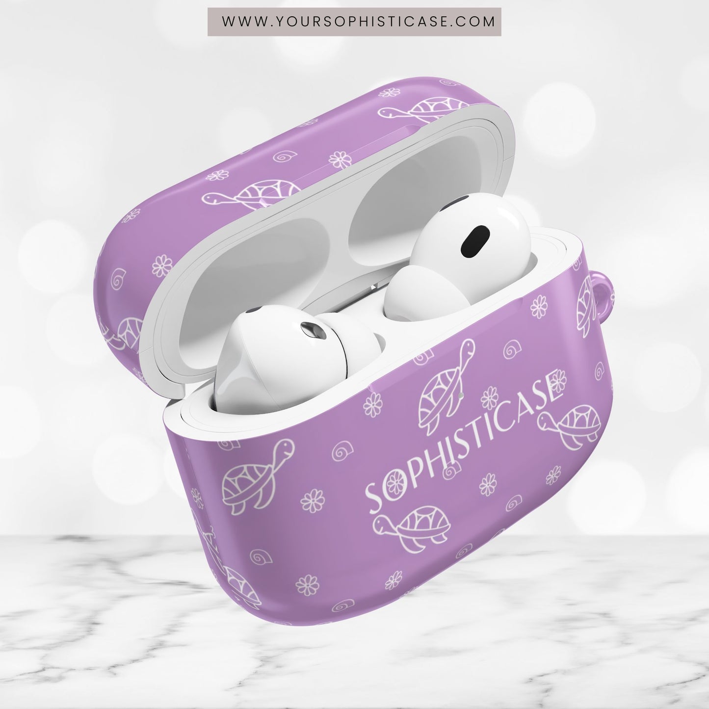 AirPod Cases - Turtle Island in Purple