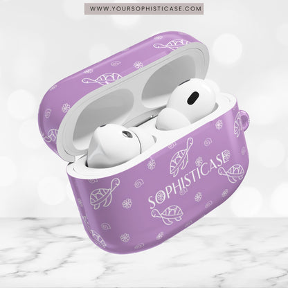 AirPod Cases - Turtle Island in Purple