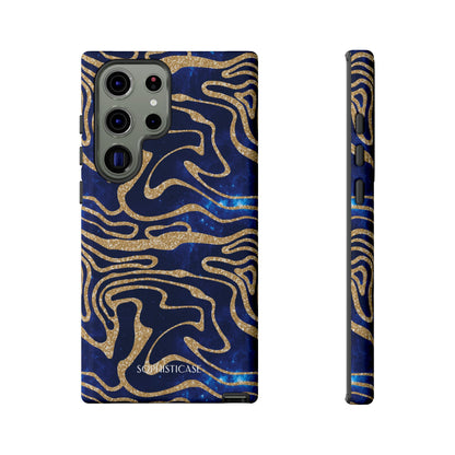 Cosmic Gold in Blue - iPhone Case, Samsung Galaxy Case, Google Pixel Case
