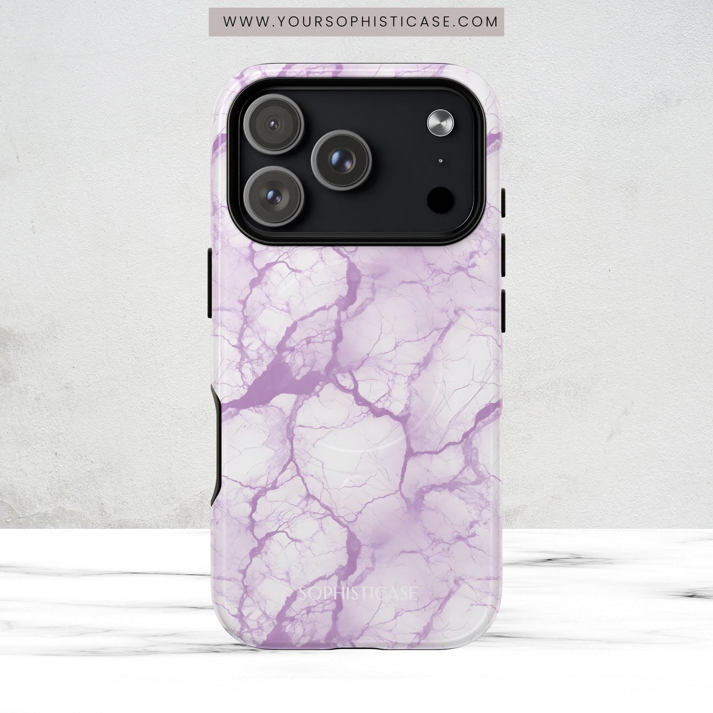 Marble Opulence in Purple - Magsafe Case