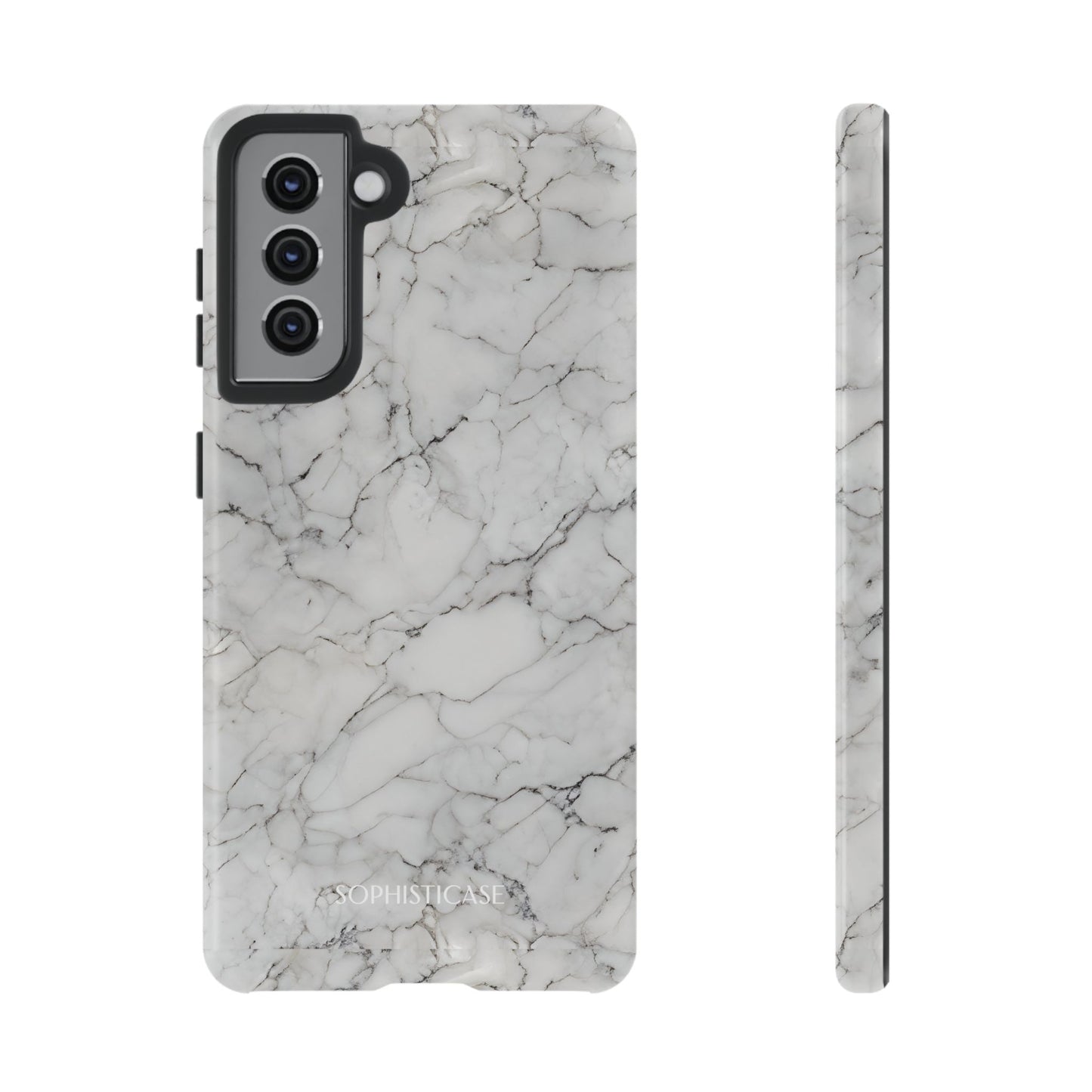 Marble Opulence in White - iPhone Case, Samsung Galaxy Case, Google Pixel Case
