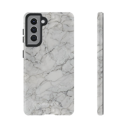 Marble Opulence in White - iPhone Case, Samsung Galaxy Case, Google Pixel Case