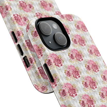 Rose Diamond Romance in Colette - Magsafe Phone Case