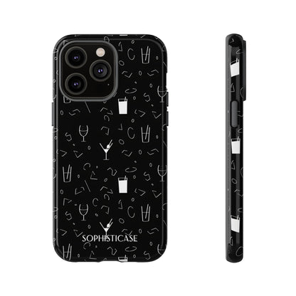 Cocktail Hour in Black - Tough Phone Case for iPhone