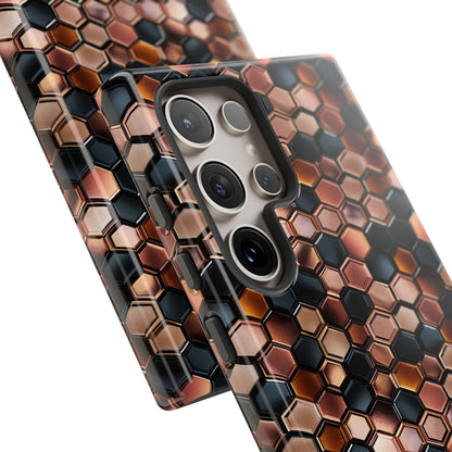 Rose' Runway in Honeycomb Mosaic - Tough Phone Case