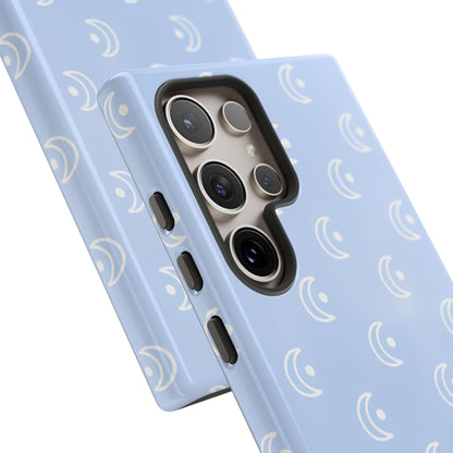 Moon Phase in Baby Blue - Tough Phone Case for Samsung Galaxy