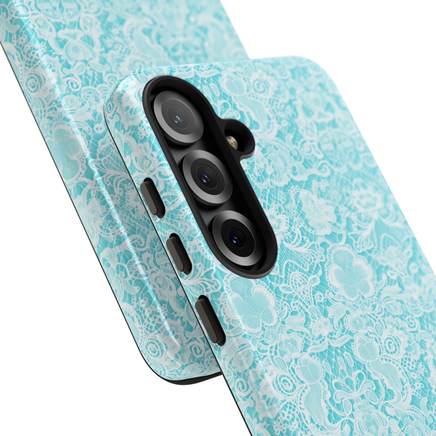 Luxe Lace in Aqua - iPhone Case, Samsung Galaxy Case, Google Pixel Case