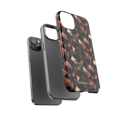 Rose' Runway in Noir Mosaic - Tough Phone Case