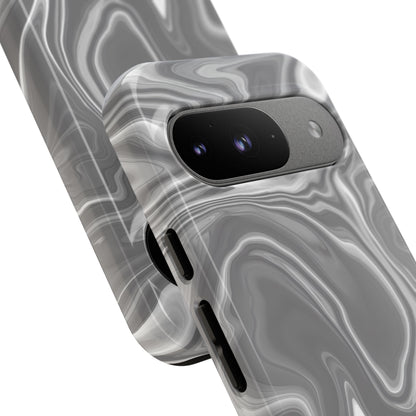 Liquid Dreams in Charcoal - Tough Phone Case