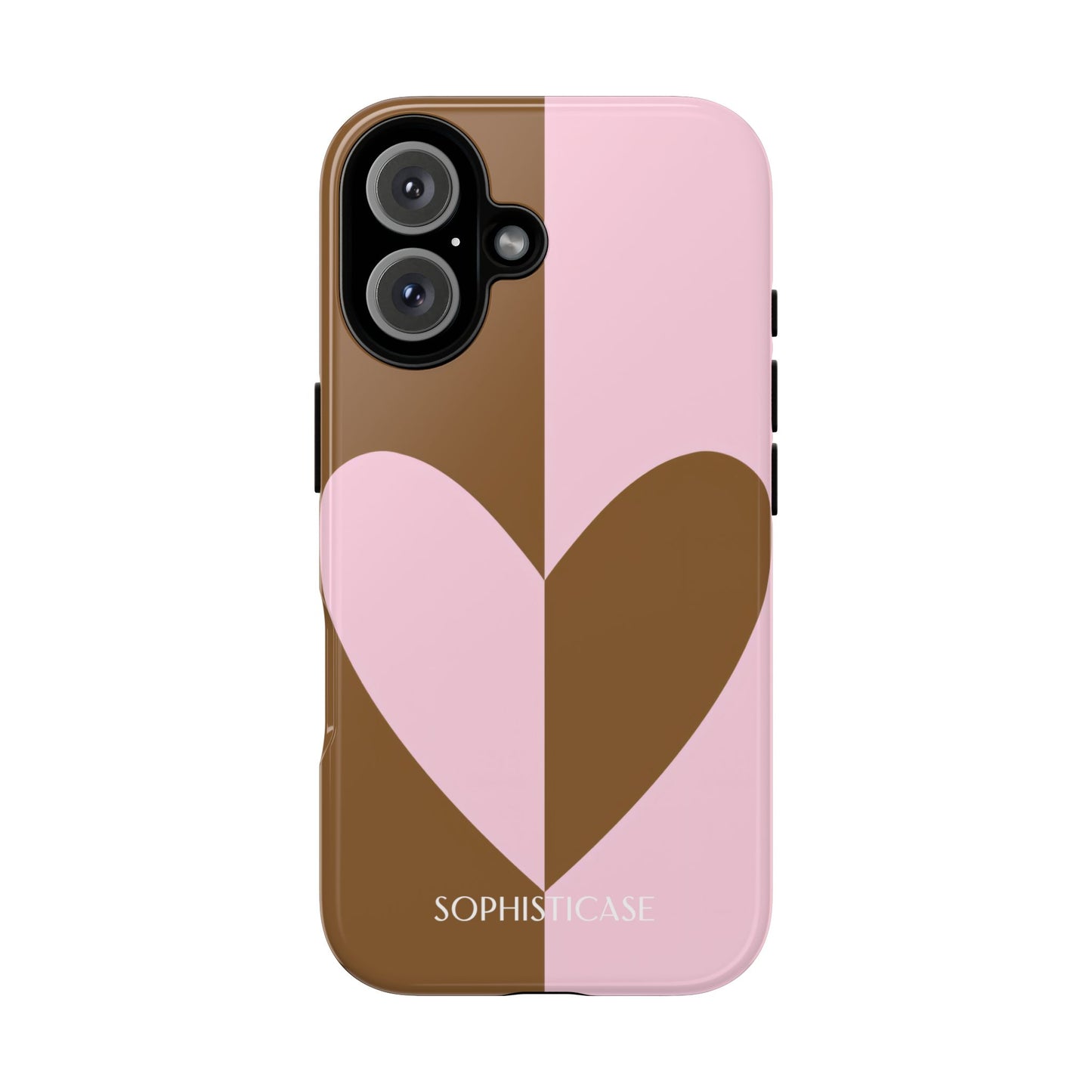 Be Mine in Pink and Brown - Tough Phone Case for iPhone