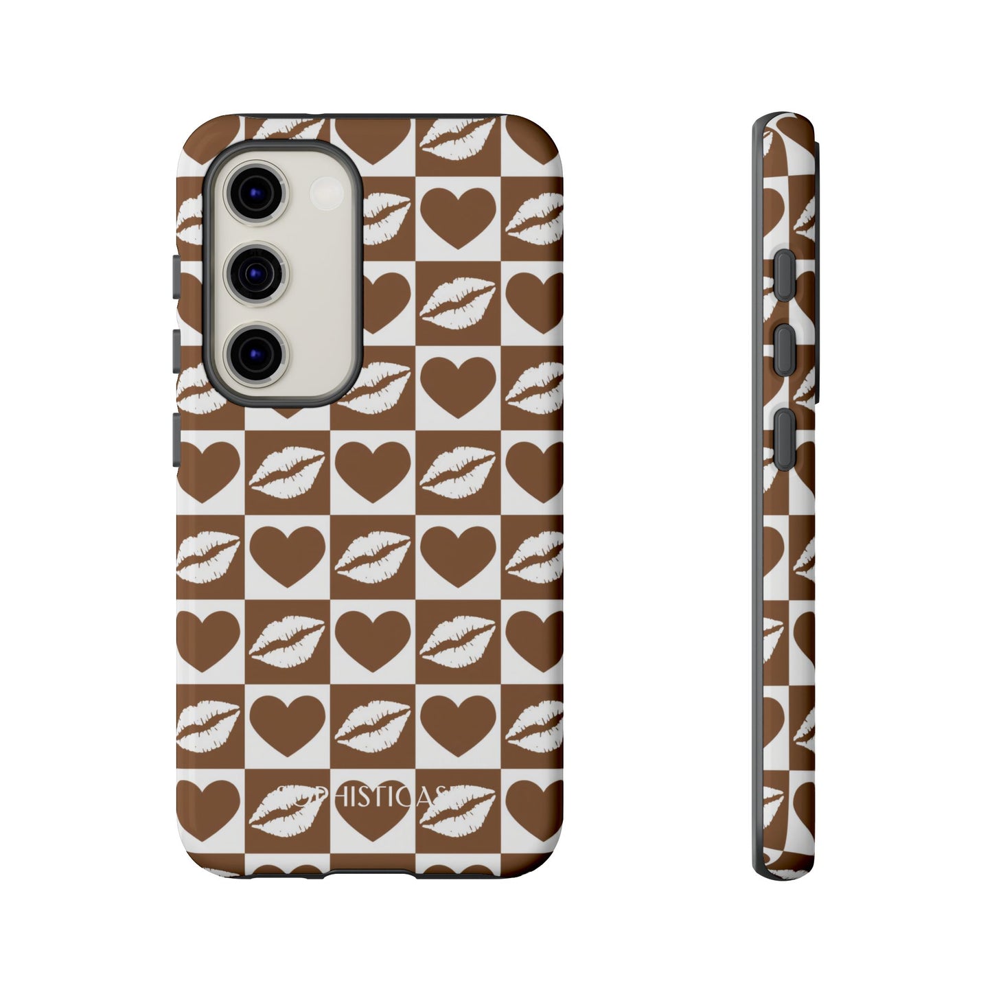 Belle Amie in Deep Brown - Galentines Release - Shockproof Phone Case for iPhone, Samsung Galaxy and Google Pixel