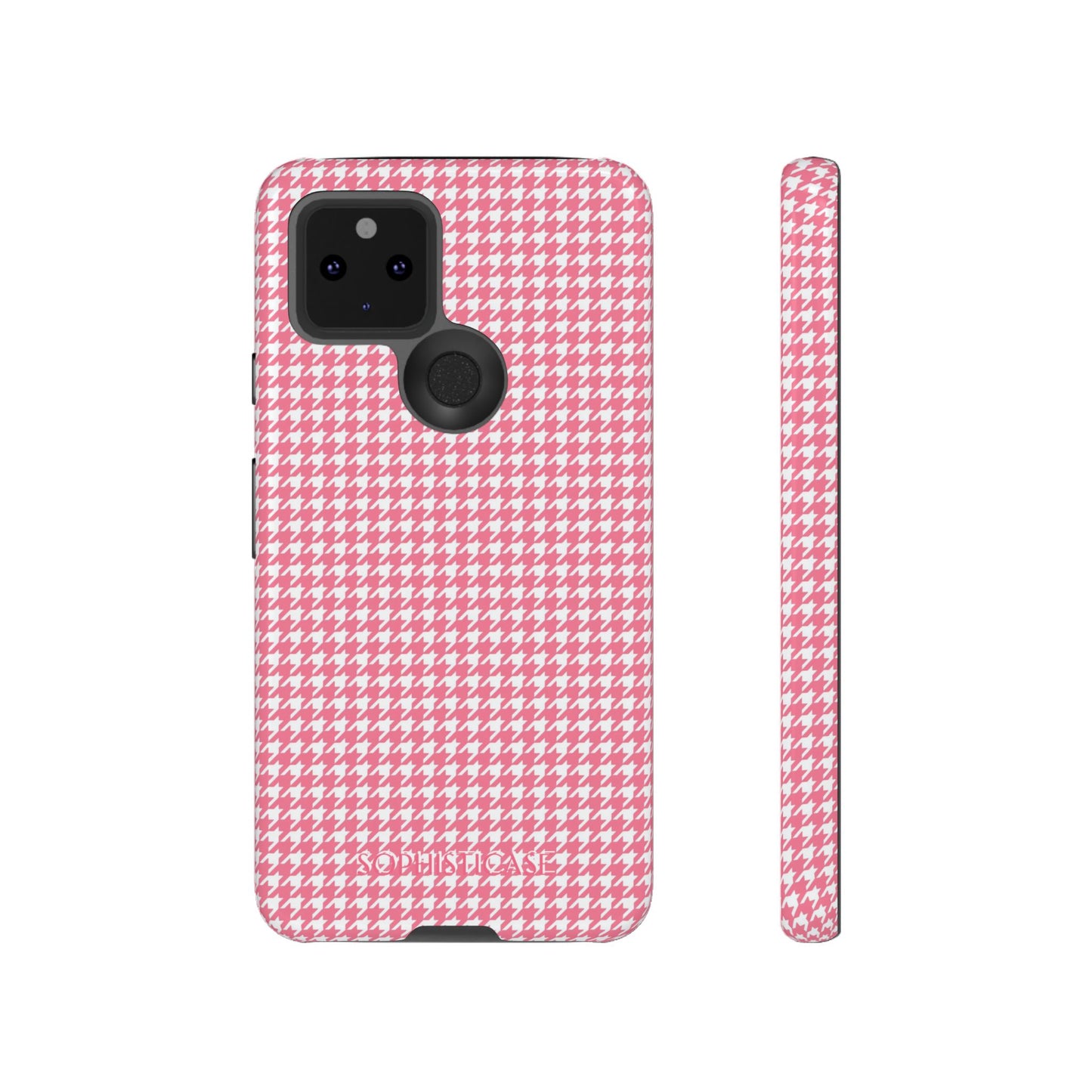 Tough Case - Houndstooth in Salmon