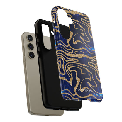 Cosmic Gold in Blue - iPhone Case, Samsung Galaxy Case, Google Pixel Case