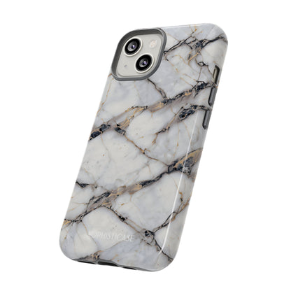 Marble Opulence in Cracked Beige - iPhone Case, Samsung Galaxy Case, Google Pixel Case