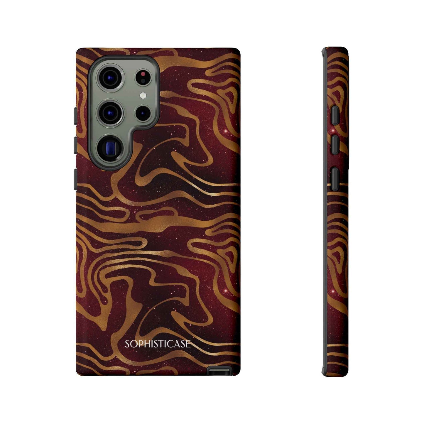 Cosmic Zebra in Red - iPhone Case, Samsung Galaxy Case, Google Pixel Case