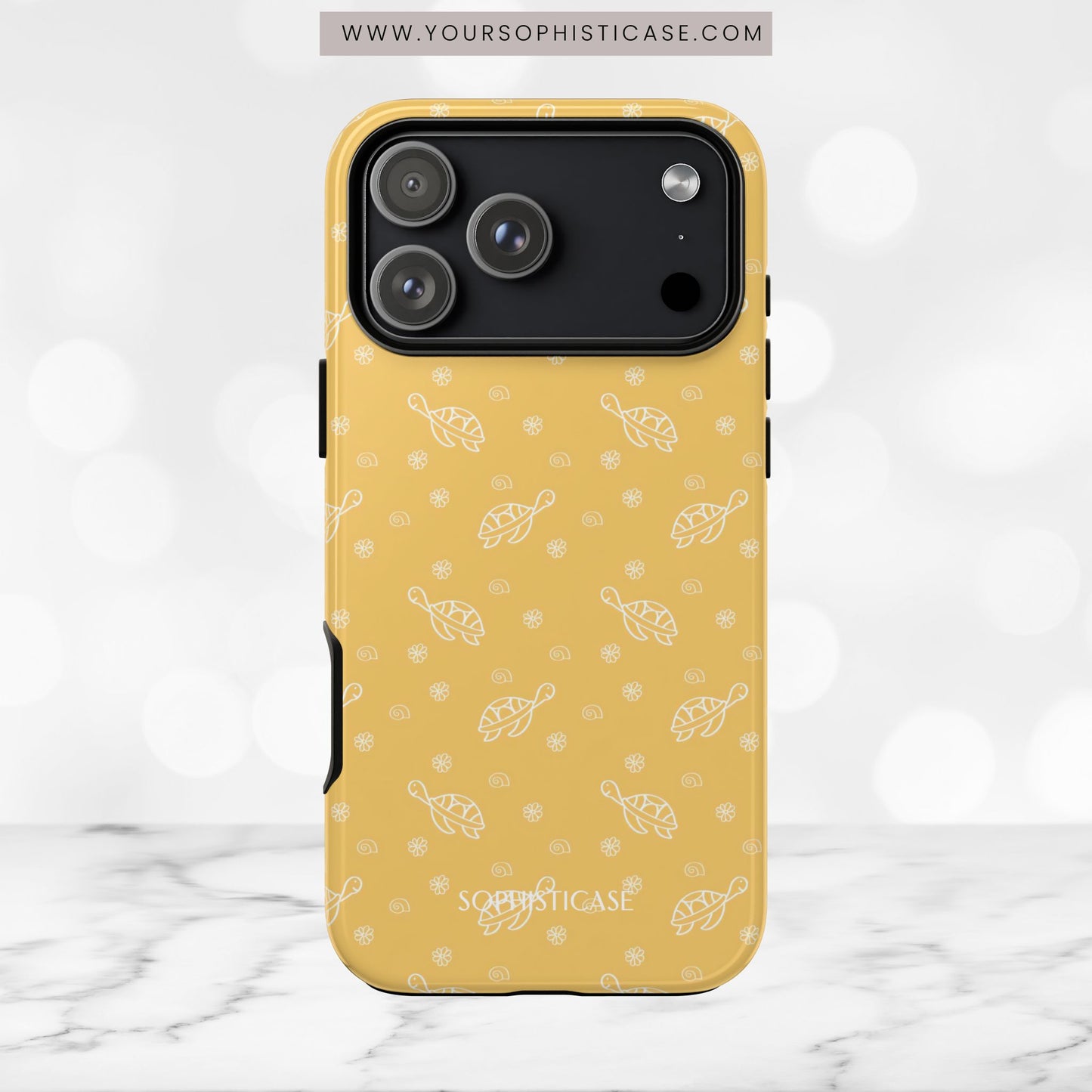 Turtle Island in Yellow - iPhone Case