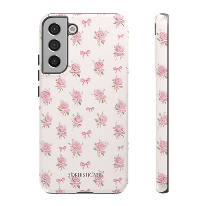 The Sweetest Thing in Coquette Roses and Bows - iPhone Case, Samsung Galaxy Case, Google Pixel Case