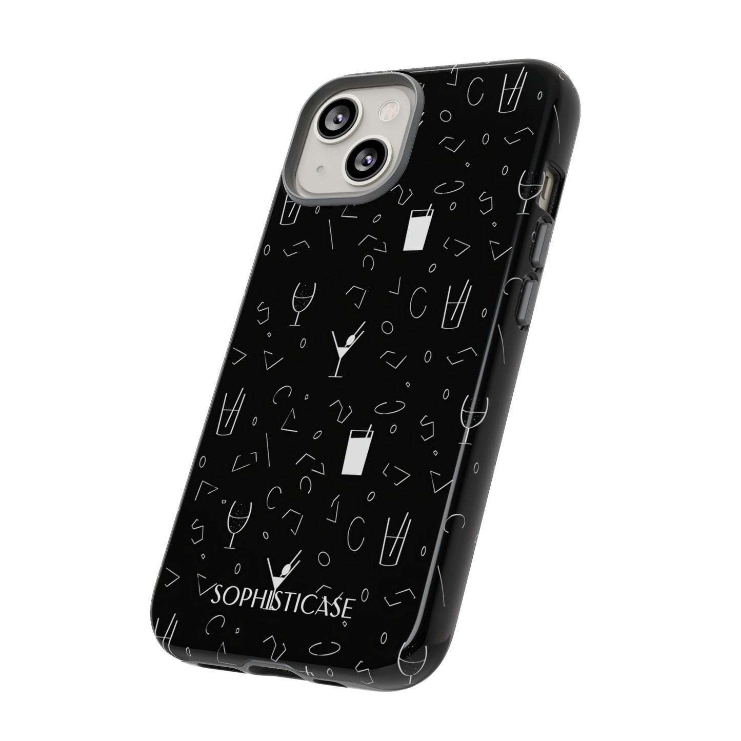 Cocktail Hour in Black - iPhone Case
