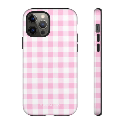 Gingham in Pink - iPhone Case, Samsung Galaxy Case, Google Pixel Case