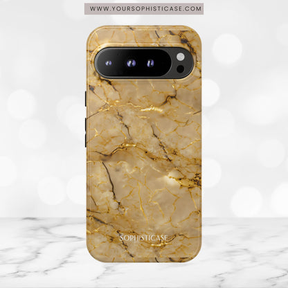 Marble Opulence in Gold - iPhone Case, Samsung Galaxy Case, Google Pixel Case