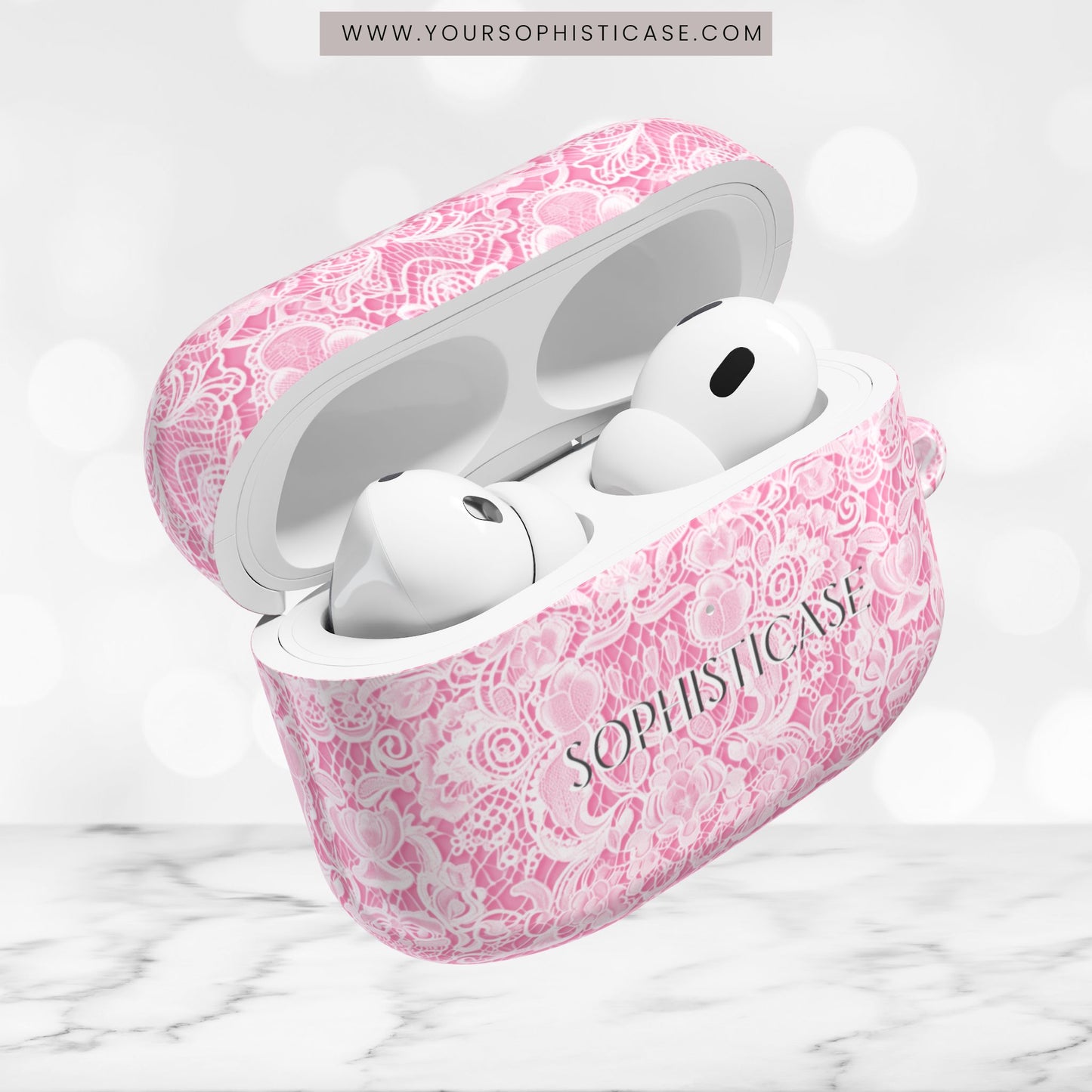 AirPod Cases - Luxe Lace in Pink