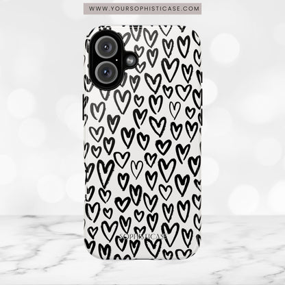 Dark Thoughts in Urban Heart - Tough Phone Case