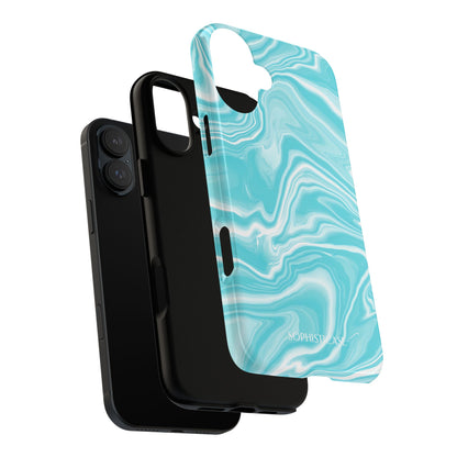 Liquid Dreams in Aqua - iPhone Case