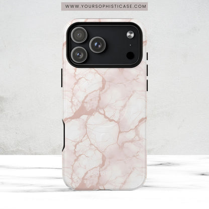 Marble Opulence in Neutral Beige - Magsafe Case