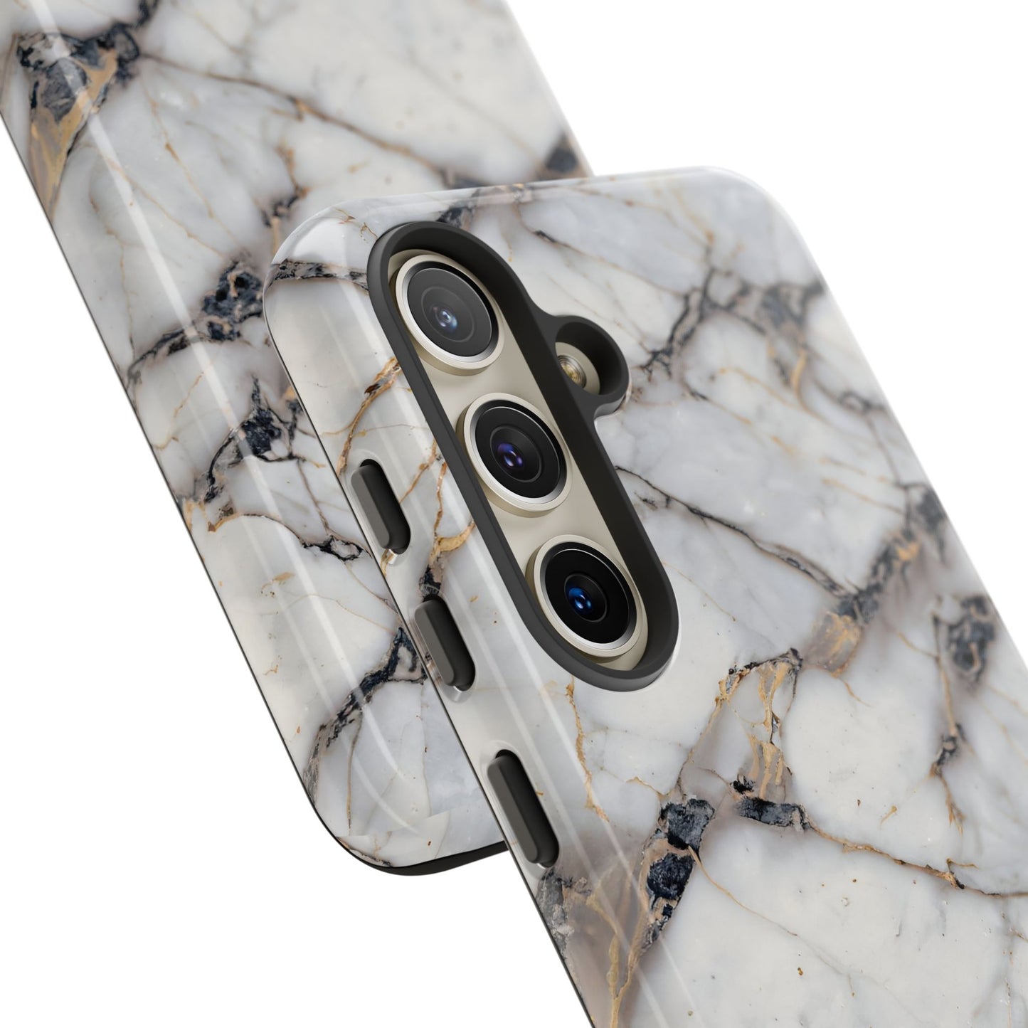 Marble Opulence in Cracked Beige - iPhone Case, Samsung Galaxy Case, Google Pixel Case