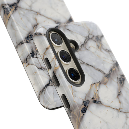 Marble Opulence in Cracked Beige - iPhone Case, Samsung Galaxy Case, Google Pixel Case