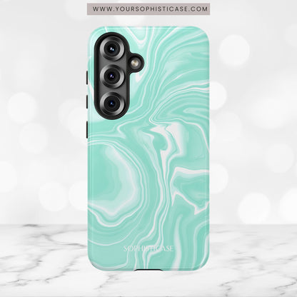 Liquid Dreams in Green - Tough Phone Case