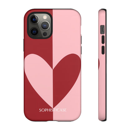 Be Mine in Red and Pink - Protective Phone Case for iPhone