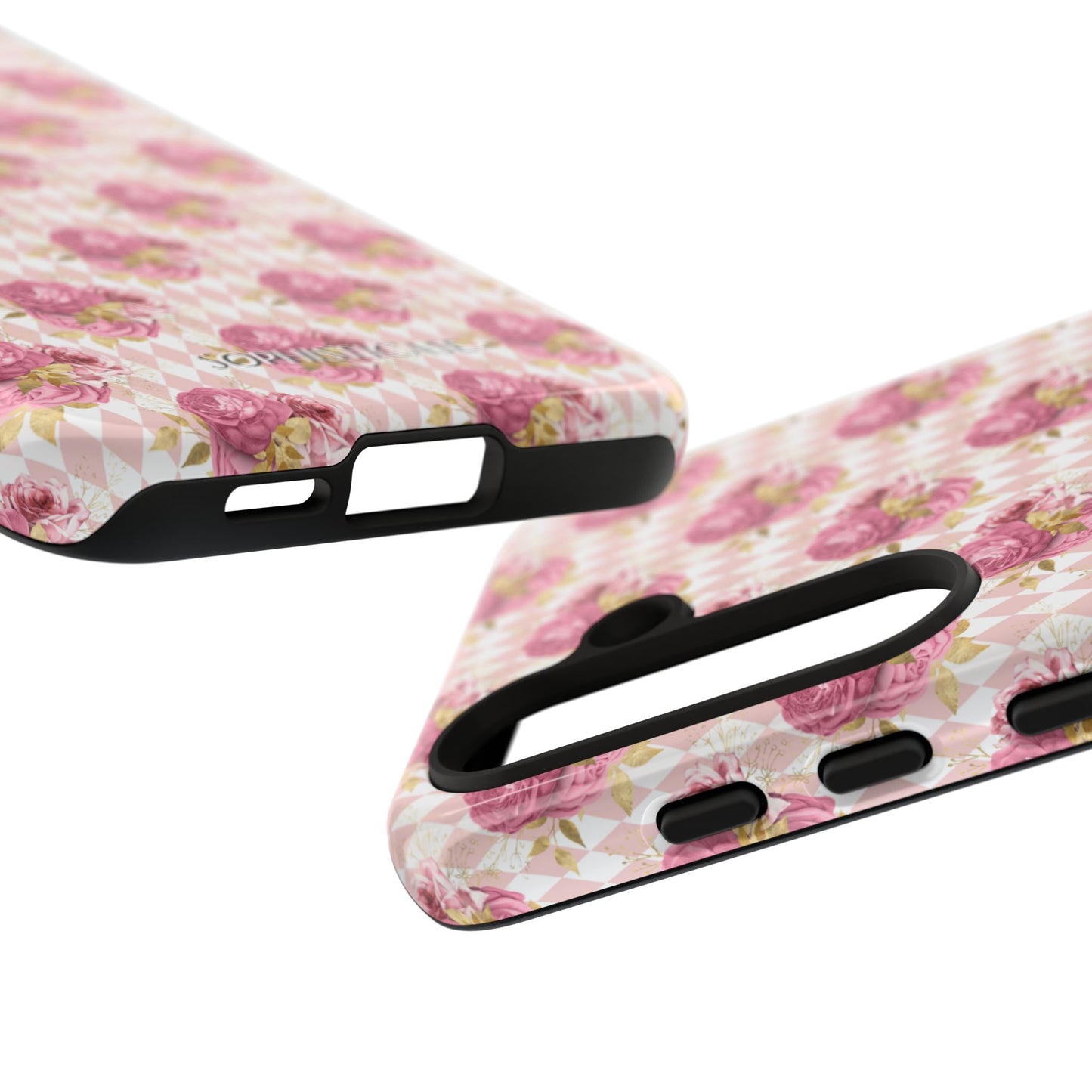 Rose Diamond Romance in Sienna - Tough Phone Case
