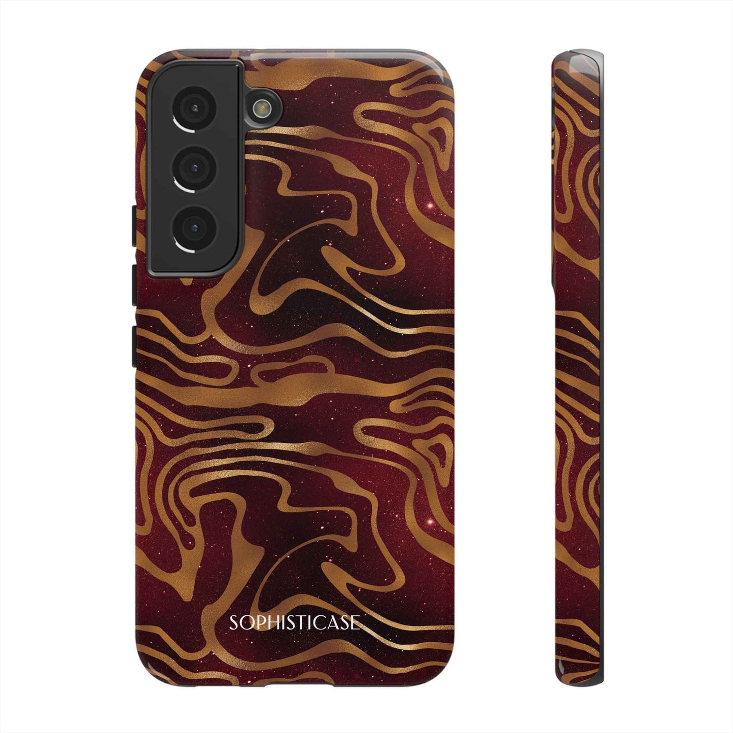 Cosmic Zebra in Red - iPhone Case, Samsung Galaxy Case, Google Pixel Case